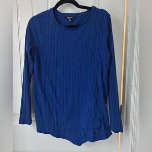 Simply Vera Vera Wang Royal Blue Long Sleeve Top